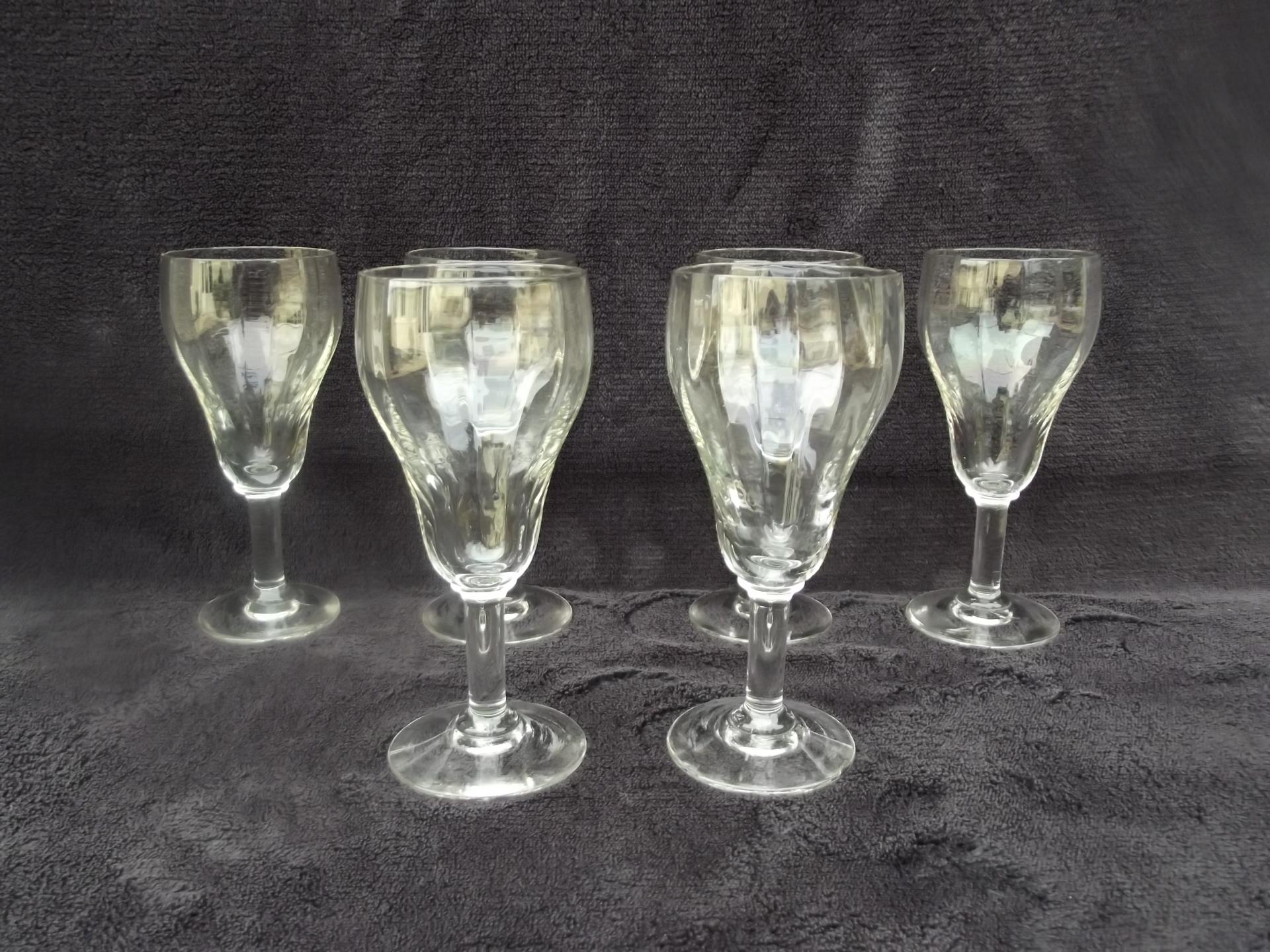 Flûte à Champagne en verre (Lot de 6) - Brocante en ligne