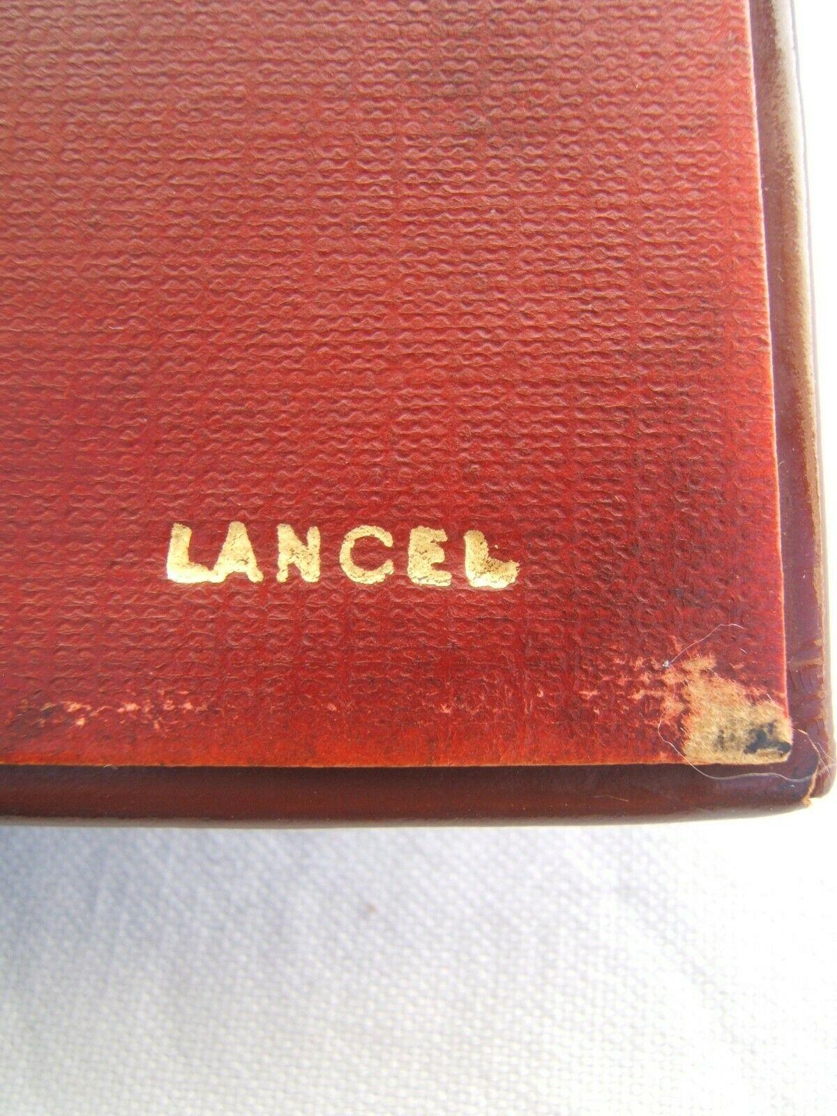 Lancel Ancien Répertoire Téléphonique de bureau en cuir et bakélite Art Déco